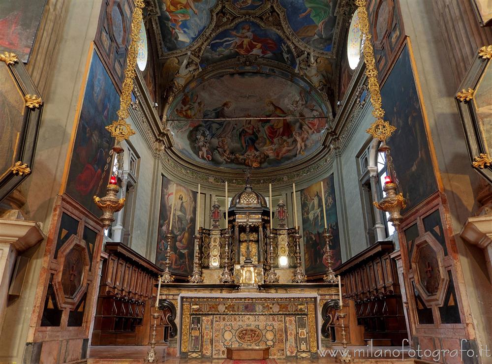 Milan (Italy) - Altar and presbytery of the Church of Santa Maria della Passione